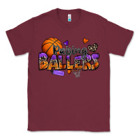 Burgundy raising ballers basketball Classic Tee - Zillion Design Studio