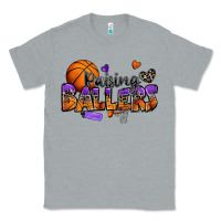 Heather Grey raising ballers basketball Classic Tee - Zillion Design Studio