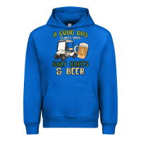 Cobalt a god day starts with golf carts and beer Urban Hoodie - MaliasSmallBusiness