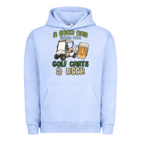 Pigment Grape Ice a god day starts with golf carts and beer Urban Hoodie - MaliasSmallBusiness