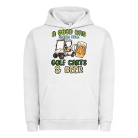 Pigment Lunar Rock a god day starts with golf carts and beer Urban Hoodie - MaliasSmallBusiness