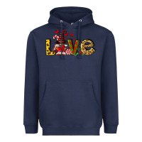 Navy love gnomes Heavyweight Hoodie - FaDigitalArtStudio