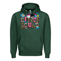 Sports Green office squad Zipper Hoodie - Zillion Design Studio