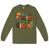 Army Green my favorite call me gigi Long Sleeve Tee - MaliasSmallBusiness
