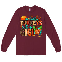 Burgundy my favorite call me gigi Long Sleeve Tee - MaliasSmallBusiness