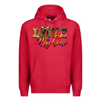 Cardinal Love My Hero Firefighter Premium Hoodie - LillyAllenDesigns