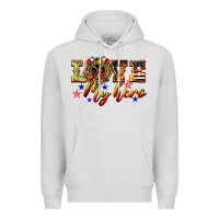Dove Grey Love My Hero Firefighter Premium Hoodie - LillyAllenDesigns