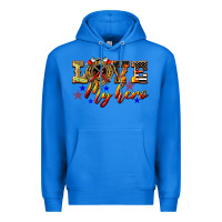 True Royal Love My Hero Firefighter Premium Hoodie - LillyAllenDesigns