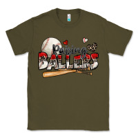 Army Green raising ballers baseball Classic Tee - Zillion Design Studio