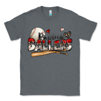 Charcoal Heather raising ballers baseball Classic Tee - Zillion Design Studio