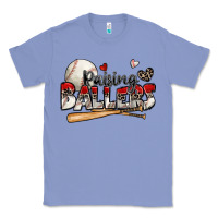 Colony Blue raising ballers baseball Classic Tee - Zillion Design Studio