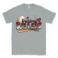 Heather Grey raising ballers baseball Classic Tee - Zillion Design Studio