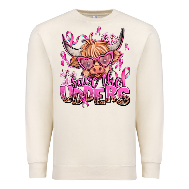 Save The Udders Premium Sweatshirt by AdoDesignShop | Teevron