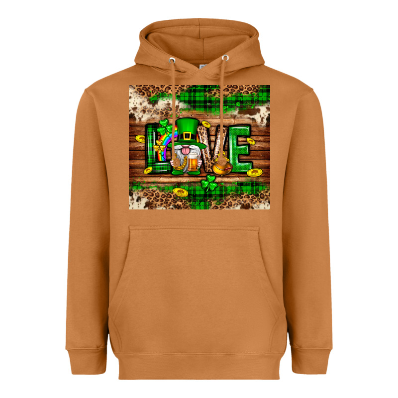 St. Patrick's Day Love Gnome Tumbler Heavyweight Hoodie by Neo Western | Teevron