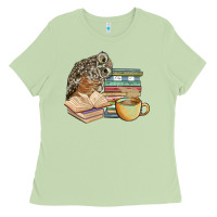 Matcha owl and books Ladies Tee - BarkalooDesign
