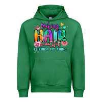 Emerald making hair beautiful is kinda my thing Urban Hoodie - MaliasSmallBusiness