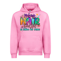 Fuchsia Pink making hair beautiful is kinda my thing Urban Hoodie - MaliasSmallBusiness
