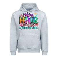 Heather Grey making hair beautiful is kinda my thing Urban Hoodie - MaliasSmallBusiness
