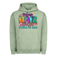 Pigment Oil Green making hair beautiful is kinda my thing Urban Hoodie - MaliasSmallBusiness