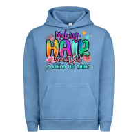 Pigment Pebble Blue making hair beautiful is kinda my thing Urban Hoodie - MaliasSmallBusiness