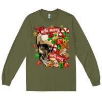Army Green sorta merry sorta scary Long Sleeve Tee - MaliasSmallBusiness