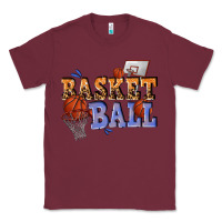 Burgundy basketball Classic Tee - texasbilliewilder