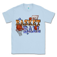 Dusty Blue basketball Classic Tee - texasbilliewilder