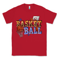 Red basketball Classic Tee - texasbilliewilder