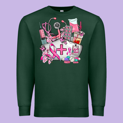 Nurse  And Cancer Premium Sweatshirt Designed By Adodesignshop