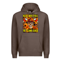 Coffee Western Hell Was Full So I Came Back Premium Hoodie - LillyAllenDesigns