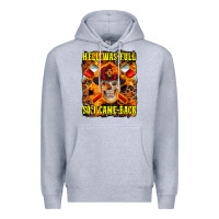 Heather Grey Western Hell Was Full So I Came Back Premium Hoodie - LillyAllenDesigns