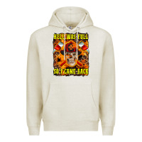 Oatmeal Heather Western Hell Was Full So I Came Back Premium Hoodie - LillyAllenDesigns