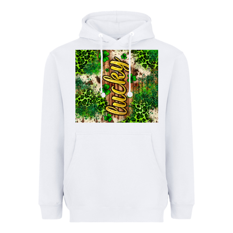 St. Patrick's Day Lucky Tumbler Heavyweight Hoodie by Neo Western | Teevron