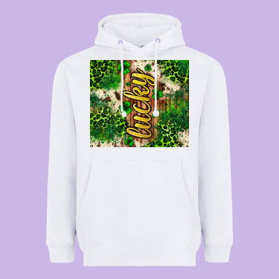 St. Patrick's Day Lucky Tumbler Heavyweight Hoodie Designed By Neo Western