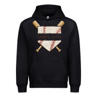 Black preview custom baseball Urban Hoodie - MaliasSmallBusiness