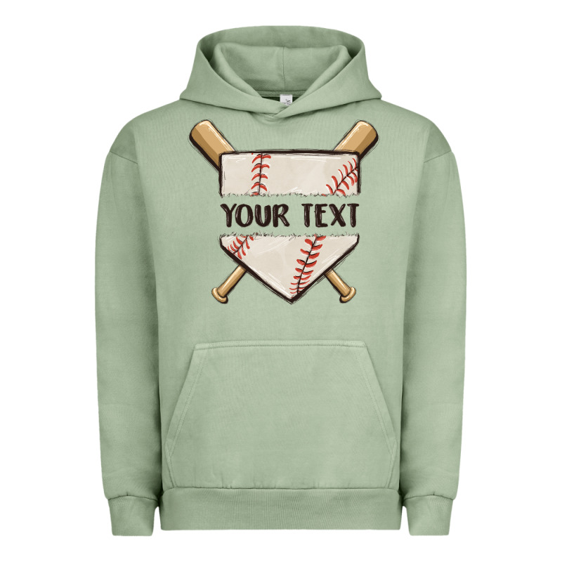 Preview Custom Baseball Urban Hoodie by MaliasSmallBusiness | Teevron