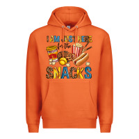 Carrot i am just here for the snacks Premium Hoodie - AdoDesignShop