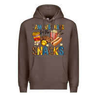 Coffee i am just here for the snacks Premium Hoodie - AdoDesignShop