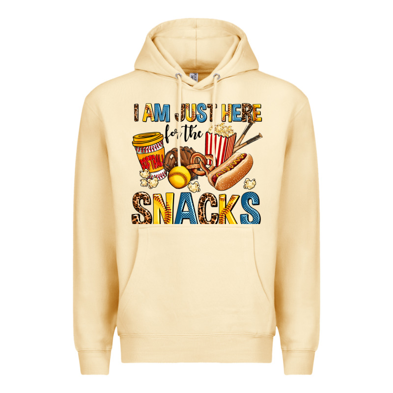 I Am Just Here For The Snacks Premium Hoodie by AdoDesignShop | Teevron
