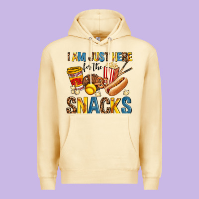 I Am Just Here For The Snacks Premium Hoodie Designed By Adodesignshop