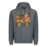 Rock i am just here for the snacks Premium Hoodie - AdoDesignShop