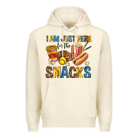 Sandshell i am just here for the snacks Premium Hoodie - AdoDesignShop
