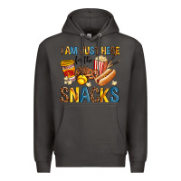 Smoke i am just here for the snacks Premium Hoodie - AdoDesignShop