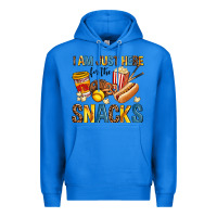 True Royal i am just here for the snacks Premium Hoodie - AdoDesignShop