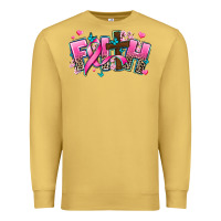 Antique Gold cancer faith cross Premium Sweatshirt - AdoDesignShop