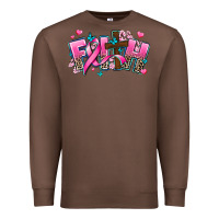 Chestnut cancer faith cross Premium Sweatshirt - AdoDesignShop