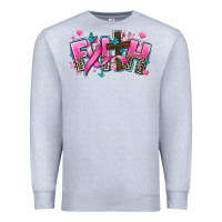 Heather Grey cancer faith cross Premium Sweatshirt - AdoDesignShop
