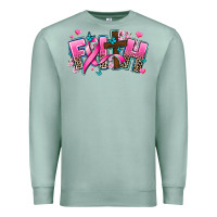 Seafoam cancer faith cross Premium Sweatshirt - AdoDesignShop