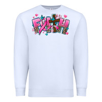 White cancer faith cross Premium Sweatshirt - AdoDesignShop