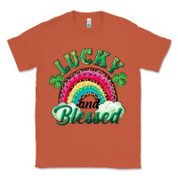 Copper Lucky and blessed rainbow Classic Tee - RanaPortraitStore
